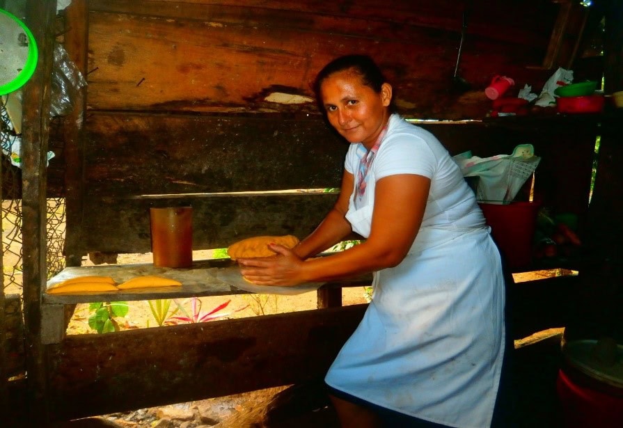 Photo of Julia in her fritanga