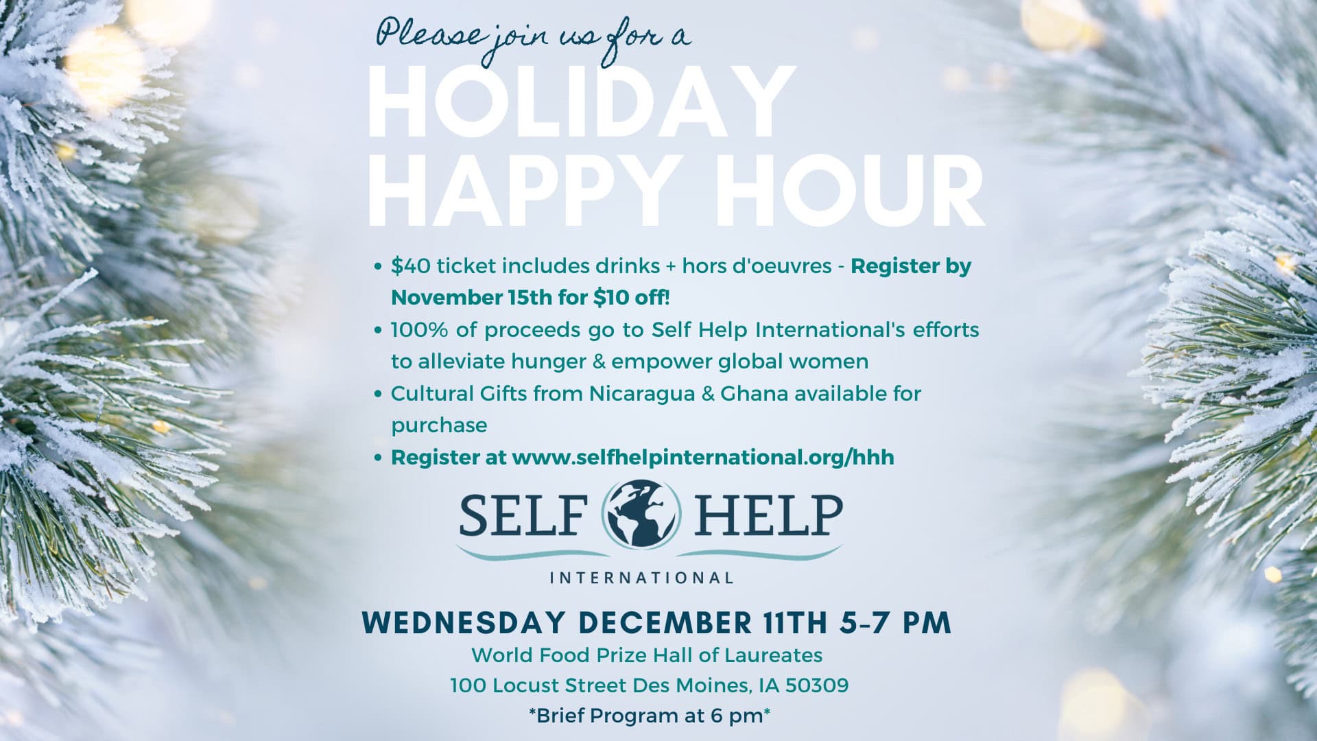 Holiday Happy Hour Registration Open