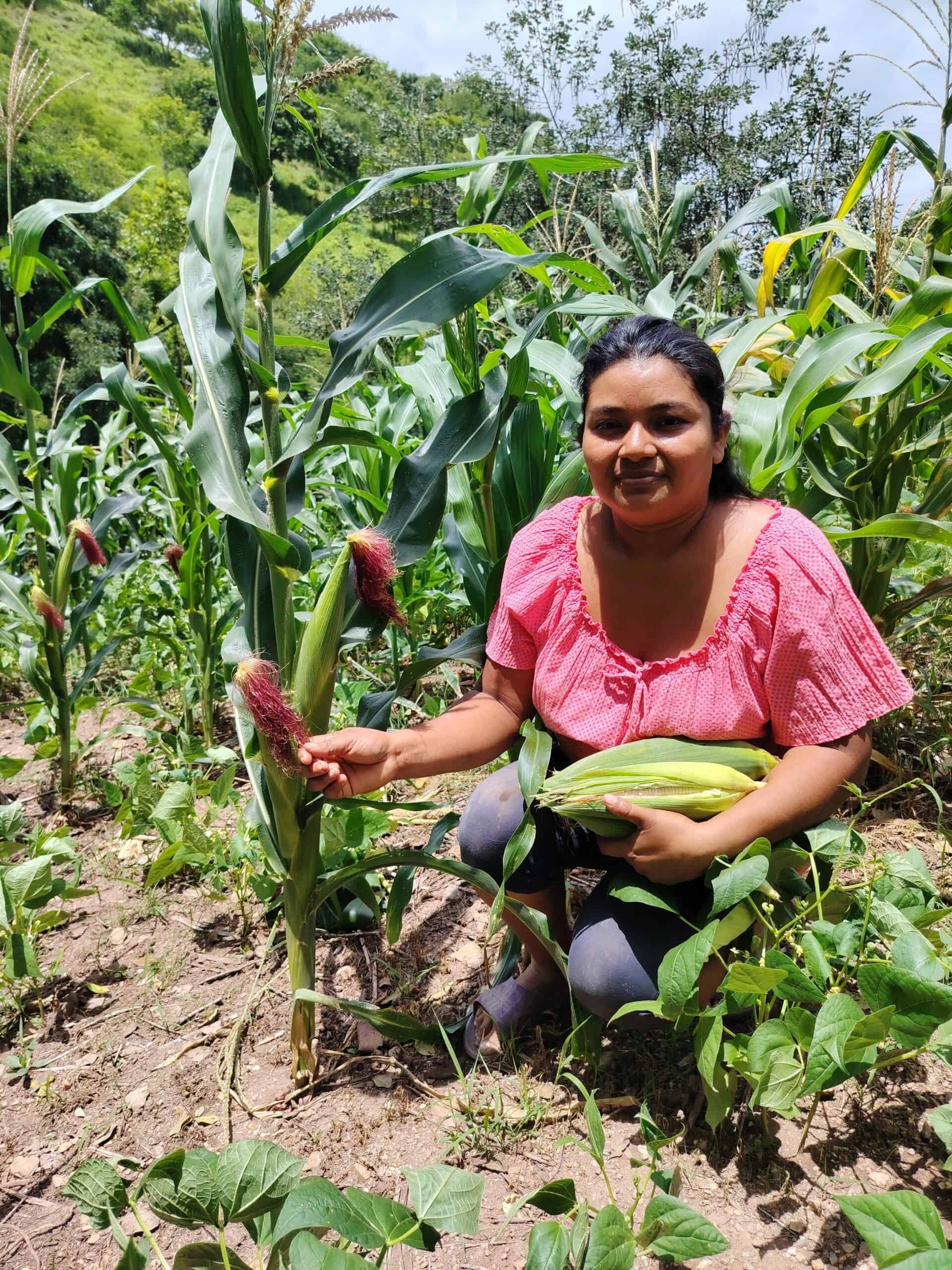 a farmer in her field