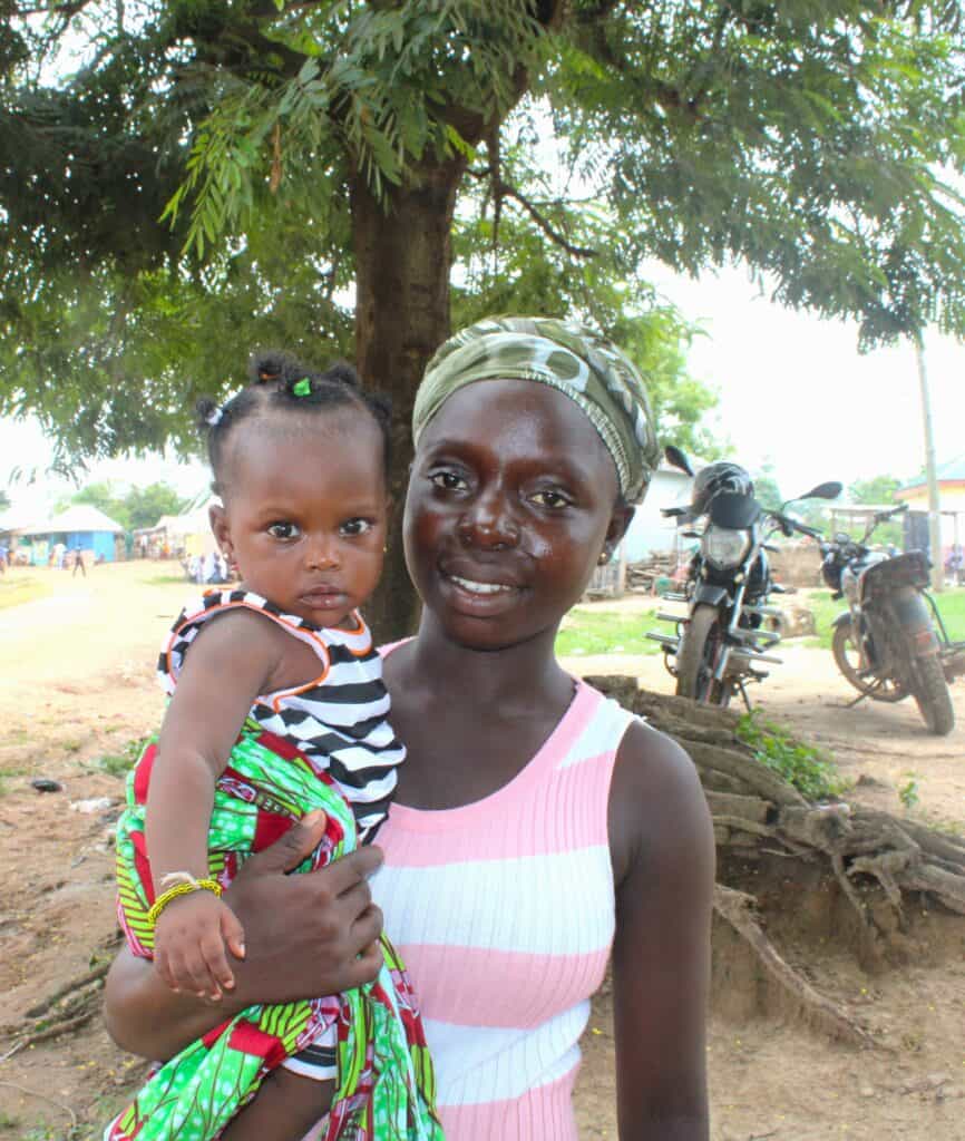 Comfort and her daughter Sabi.