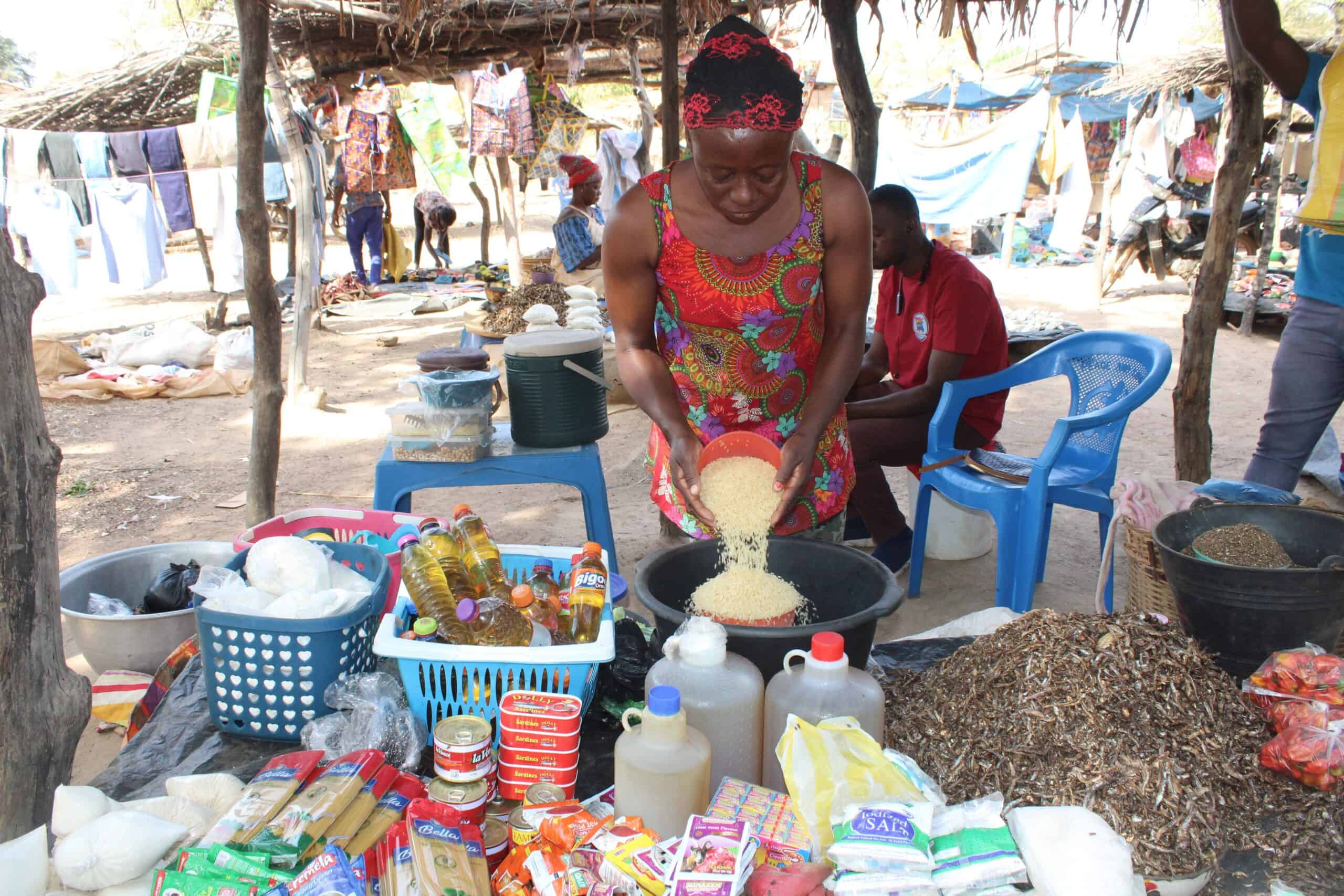 Naomi, small business owner in Dantie, in Ghana's Upper West Region.